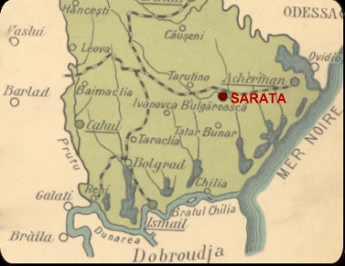 Asezarea localitãtii Sãrata, sudul Basarabiei