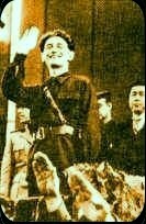 Horia Sima la marea manifestatie legionar din 6 Octombrie 1940