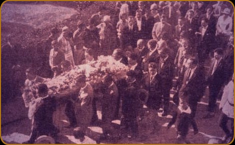 La înmormântarea lui Vasile Pârvan