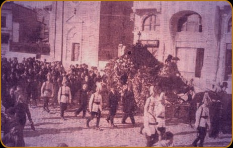 La înmormântarea lui Vasile Pârvan