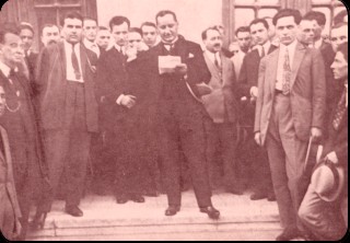 Paul Nicorescu evocând memoria profesorului sãu, cu ocazia funeraliilor - 29 Iunie 1927