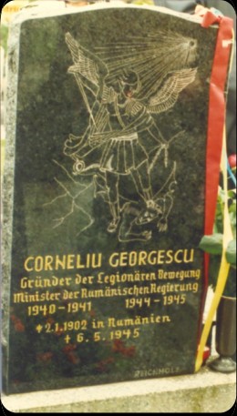 Piatra funerar dela cptiul lui Corneliu Georgescu n Mittersill, Austria