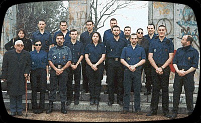 Un grup de falangisti spanioli în pelerinaj la Monumentul Mota-Marin